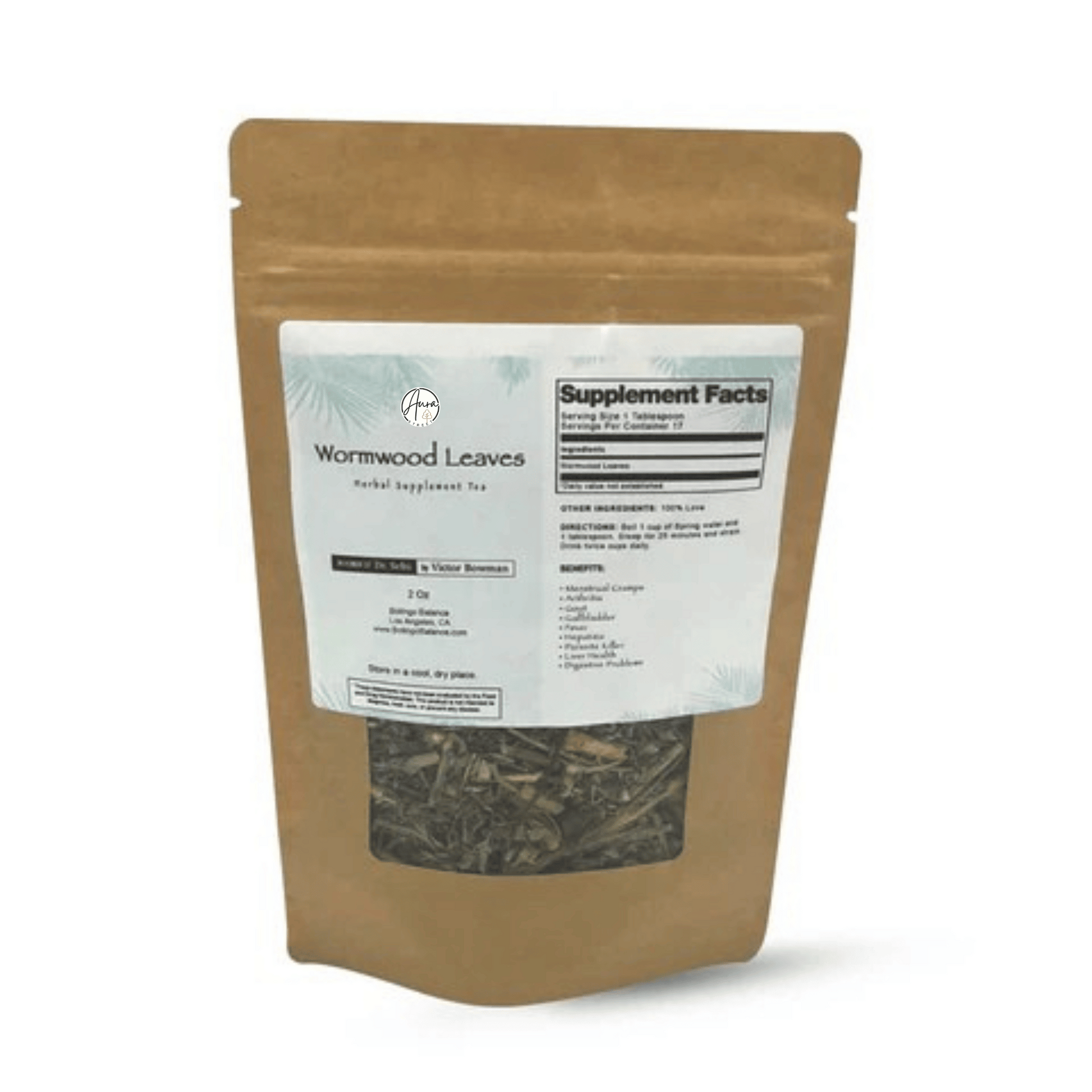 Organic Wormwood Leaves (Artemisia absinthium)
