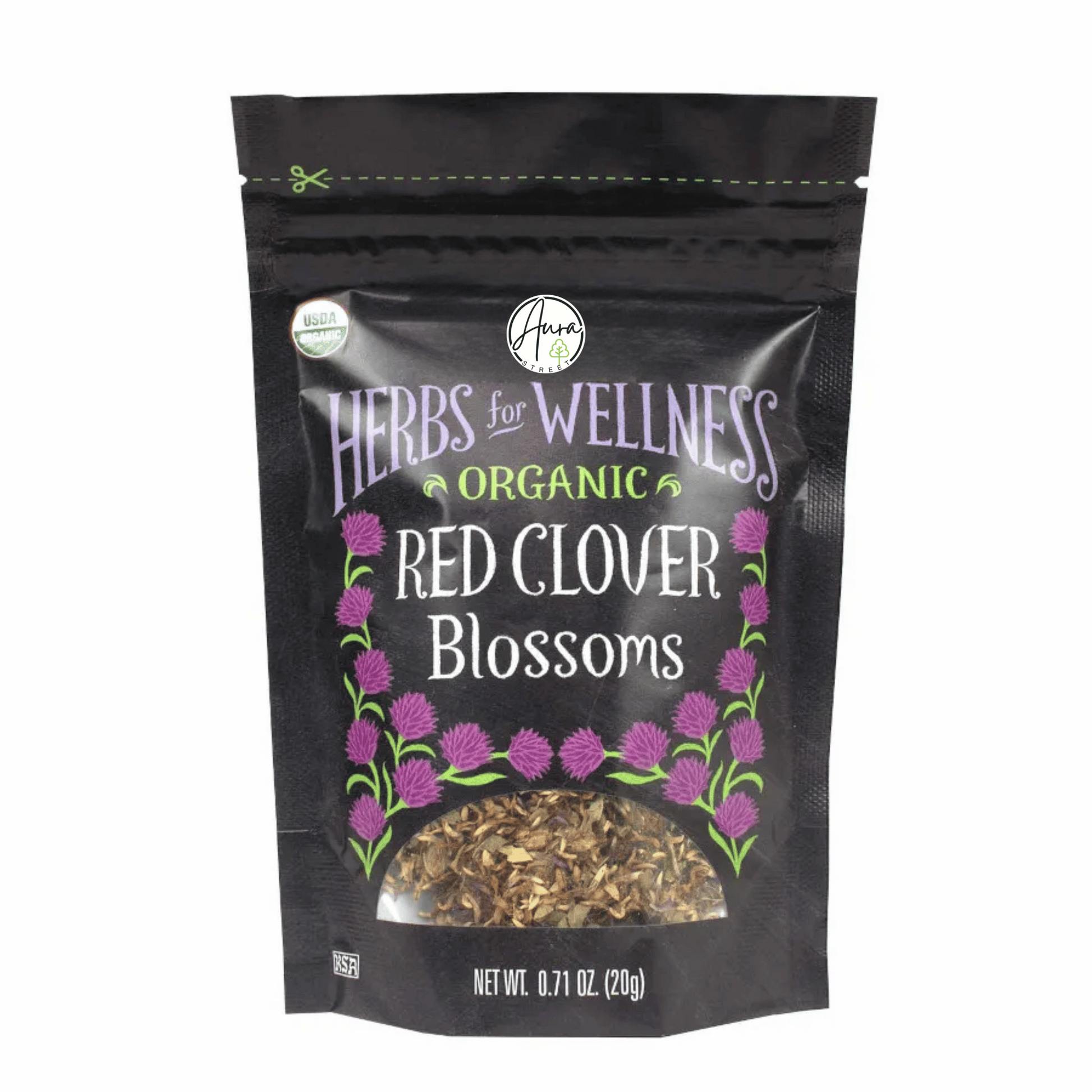 Organic Red Clover Blossoms – Whole Flower